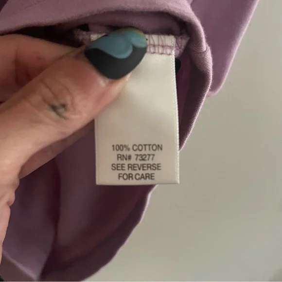 Croft & Barrow Womens Classic Short Sleeve Crew Neck Tee Top Lavender Purple M - Picture 4 of 12